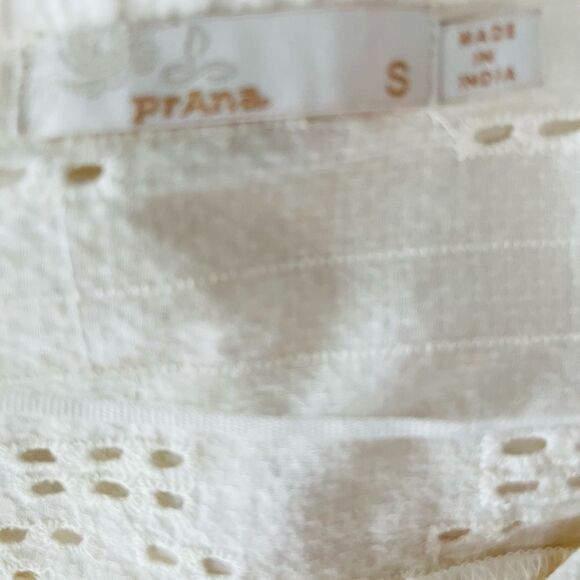 prAna Women's Keelie Top, Soft White, size Small. - Picture 10 of 11